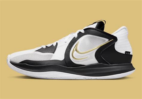 Nike Kyrie Low 5 White Metallic Gold Black DJ6012-101 | Slapperz Kick