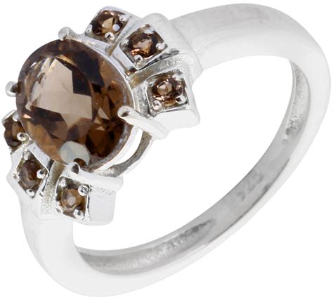 Faceted Smoky Quartz Ring