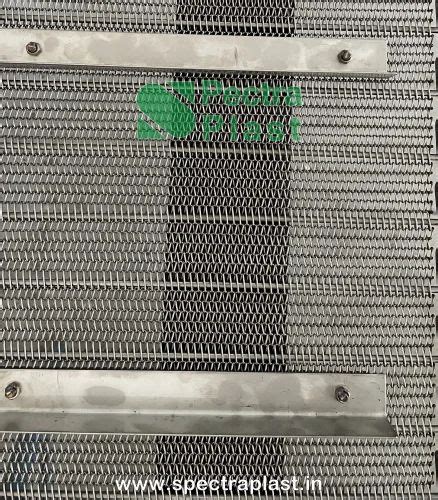 Stainless Steel Mesh Conveyor Belt, Thickness: Upto 8mm at Rs 1250/sq ft in Coimbatore