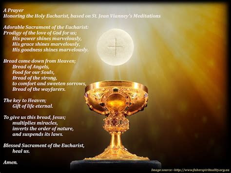 Credo. JT Therrien Author Blog : Holy Eucharist Prayer