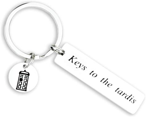 Kivosliviz Dr Who Gifts Doctor Who Keychain Doctor Who Key Ring Doctor Who Jewelry Dr Who ...