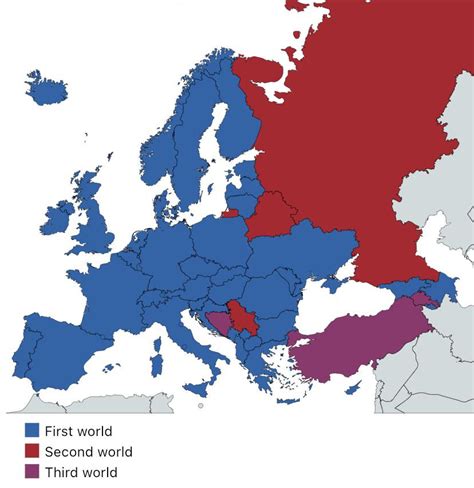 Map of first, second, and third world countries in 2022. : r/Maps