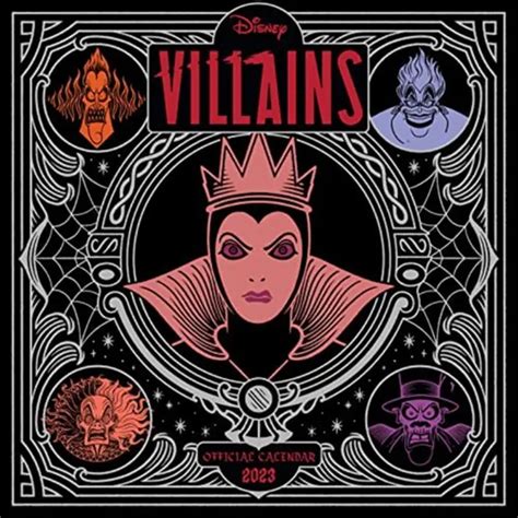 DISNEY VILLAINS (CALENDAR 2023 30X30Cm) £9.28 - PicClick UK