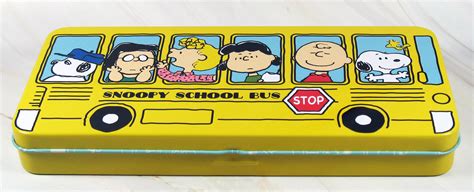 Peanuts School Bus Metal Pencil Box | snoopn4pnuts.com