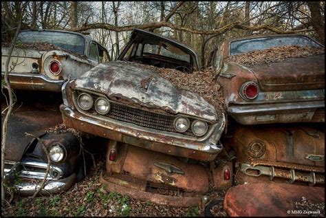 US Car Graveyard | Abandoned cars, Graveyard, Old trucks