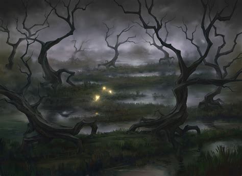 Swamp, Marius Janusonis | Fantasy landscape, Fantasy art, Fantasy setting