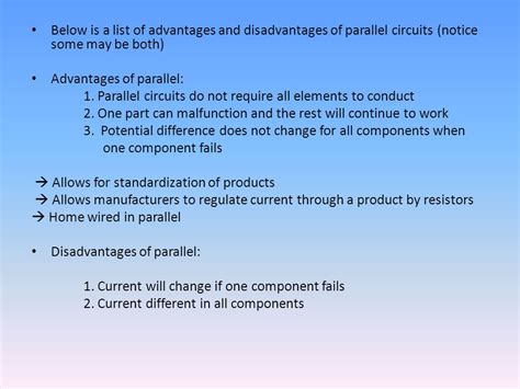 What Is The Disadvantages Of Parallel Circuit - Circuit Diagram