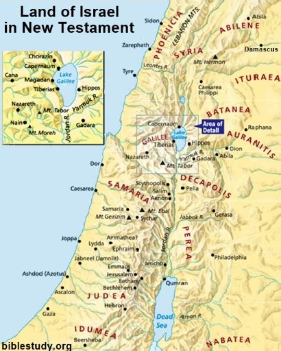 Biblical Holy Land Map
