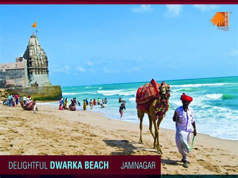 Ideal for sea shore walk, Dwarka beach with shining white sand, coral ...