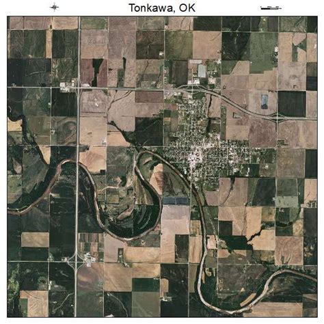 Aerial Photography Map of Tonkawa, OK Oklahoma