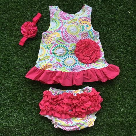 little girls boutique clothing swing sets infant girl clothes baby hot pink floweraztec swing ...