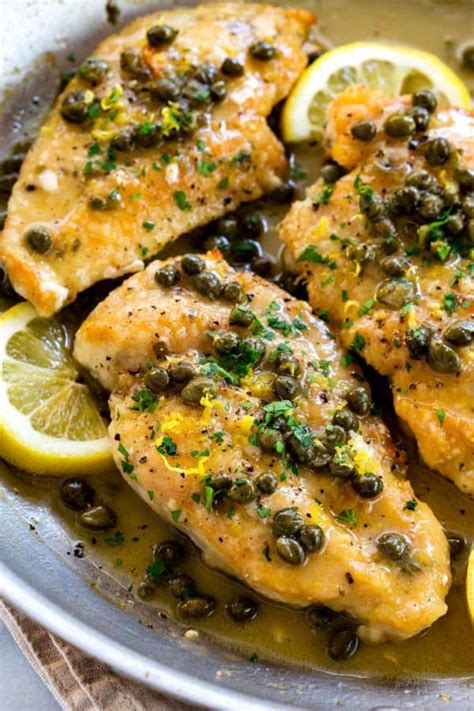 Chicken Piccata with Lemon Caper Sauce - Jessica Gavin