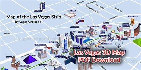 Las Vegas Strip Map - Casino Hotel Maps [2020 ] - PDF, 3D, Download