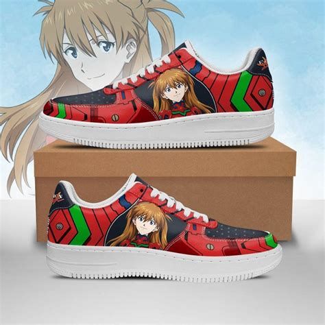 Evangelion Shoes - Asuka Langley Shikinami Air Force Sneakers Shoes ...