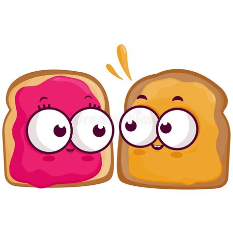 Peanut Butter Jelly Sandwich Stock Vector - Illustration of butter ...