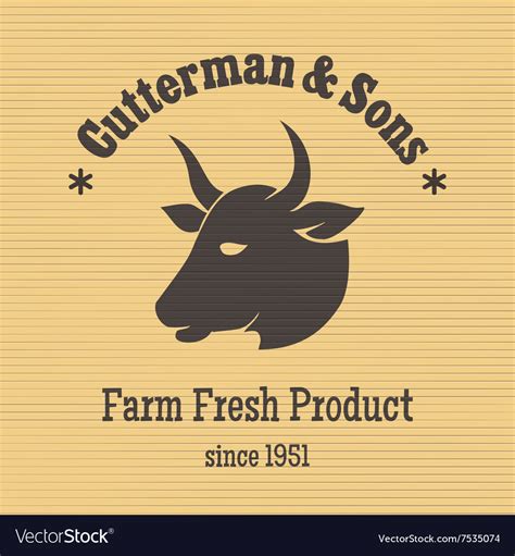 Butcher poster Royalty Free Vector Image - VectorStock