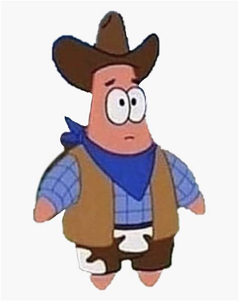 Patrick Star Cowboy Meme