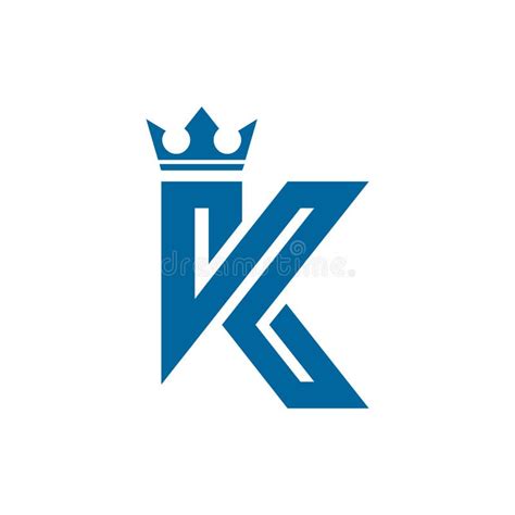 Letter K king logo icon stock vector. Illustration of king - 216773200