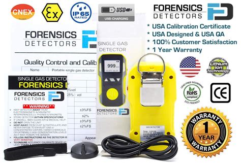 Hydrogen Detector | USA NIST Calibration – Forensics Detectors