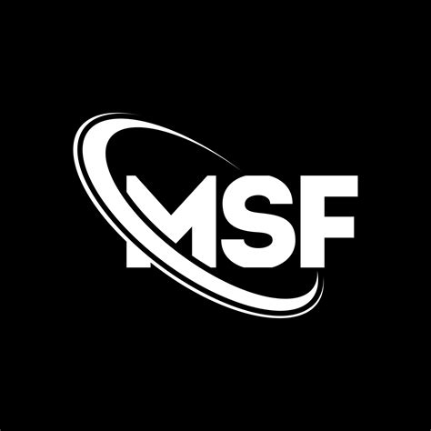 MSF logo. MSF letter. MSF letter logo design. Initials MSF logo linked with circle and uppercase ...