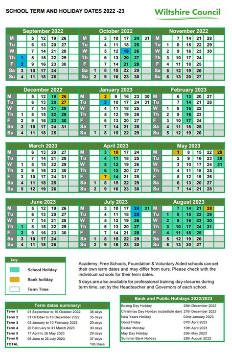 Term Dates - St Michael's C of E Primary School