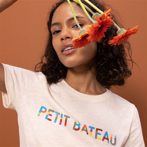 Organic cotton t-shirt, regular fit, beige, Petit Bateau | La Redoute