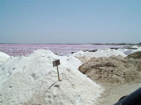 Amazing Pink Salt Lake in Senegal