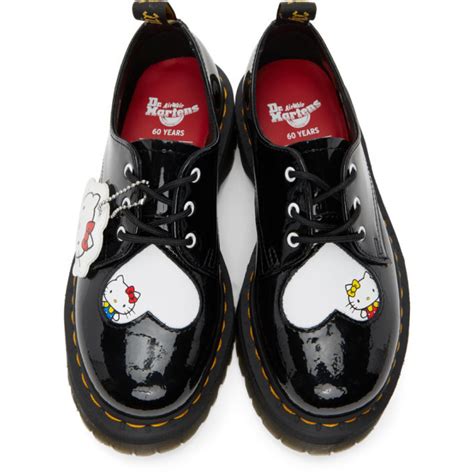 Dr. Martens Black Hello Kitty Edition Patent 1461 Derbys Dr. Martens