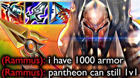 ANTI-TANK PANTHEON (ONESHOTTING 1000 ARMOR RAMMUS) - YouTube