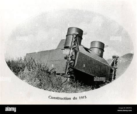 First Italian tank prototype, the Pavesi model, WW1 Stock Photo - Alamy