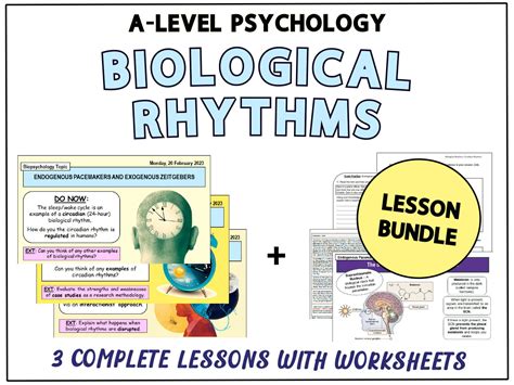 BIOLOGICAL RHYTHMS LESSON BUNDLE: Includes Endogenous Pacemakers and ...