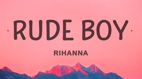 Rihanna - Rude Boy (Lyrics) - YouTube