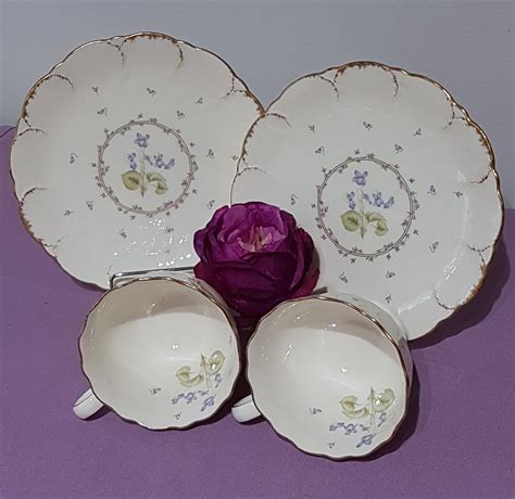 Vintage Mikasa China, Set of 2 Tea Cups and Matching Side Plates ...