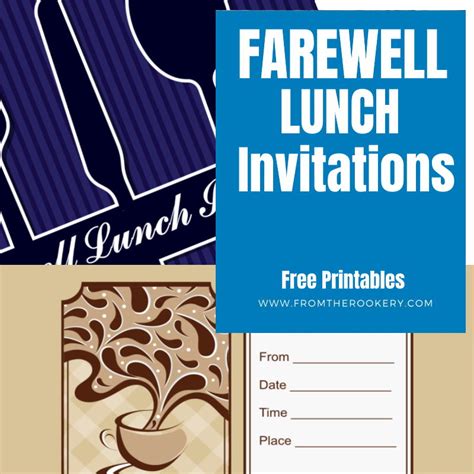 Farewell Lunch Invitation