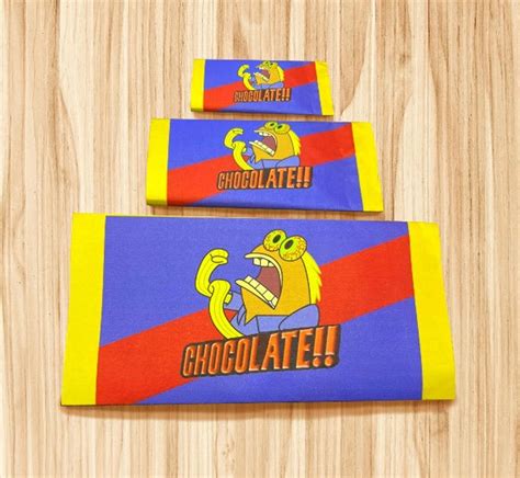 Spongebob Chocolate Bar Printable Wrapper Label - Etsy