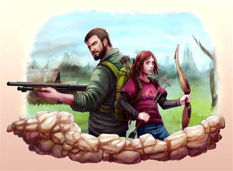 Joel and Ellie by GoldenMuseX on DeviantArt