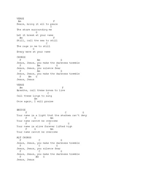 Mosaic MSC - Tremble (C) Chords | PDF | Song Structure | Songs