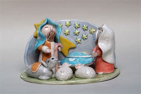 Ceramic Nativity Scene Christmas Decorations Home Decor Handmade - Etsy