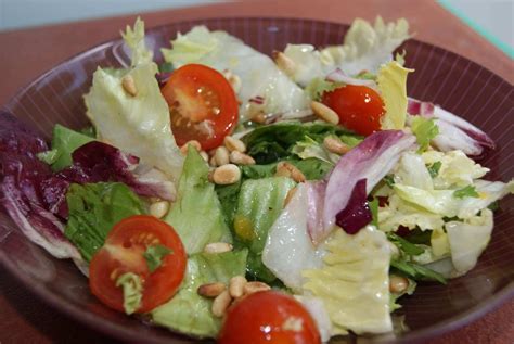 Receta de ensalada sencilla con vinagreta de melocotón ~ ¡Qué rico!