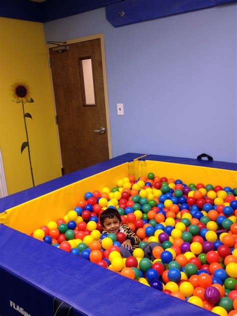 Sensory Playground Therapy | Pediatric therapy, Gym ball, Ball pit