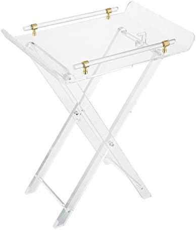 Amazon.com: Riser Table with Shelf | Table Stand | 30" H Laptop Stand | End Table | Display ...