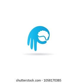 Brain Hand Logo Icon Stock Vector (Royalty Free) 1058170385 | Shutterstock