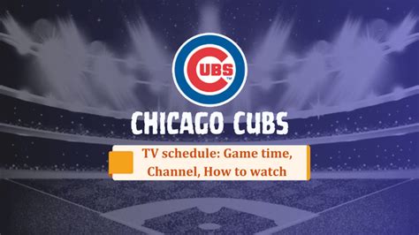 Chicago Cubs schedule 2023: Game time, Channel, How to watch