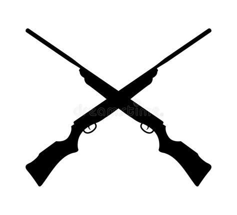 Crossed Rifle Silhouette Stock Illustrations – 471 Crossed Rifle ...