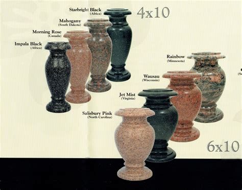 Granite Vase 1 – Borland Memorials | Leeper PA