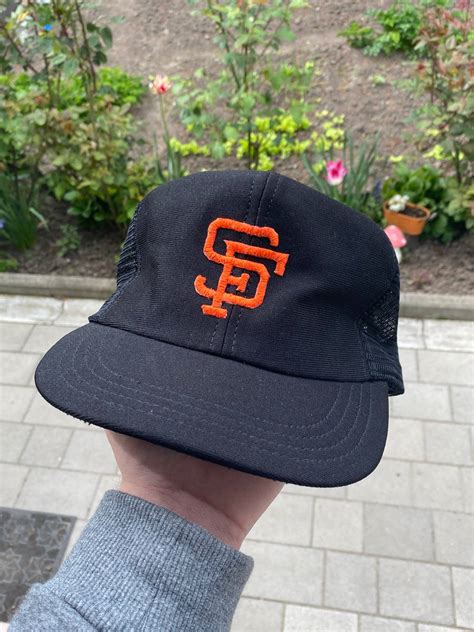 Vintage Vintage Early 80s San Francisco Giants Trucker Hat Rap Cap ...