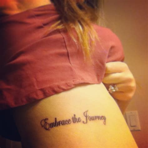 tattoo embrace the journey | Journey tattoo, Girly tattoos, Infinity tattoos