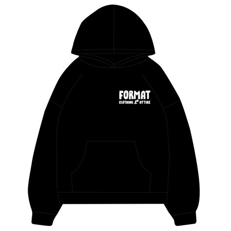 Black Star Logo Hoodie – format-clothing-attire