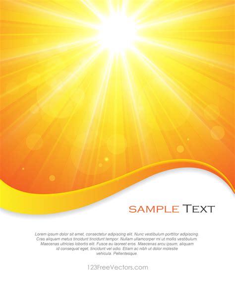 Yellow Sun Rays Background Free Vector by 123freevectors on DeviantArt