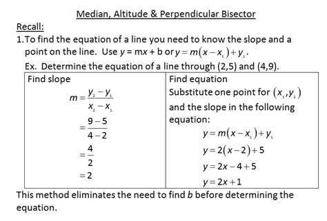 M^3 (Making Math Meaningful): MPM2D - Day 34: Median, Altitude ...